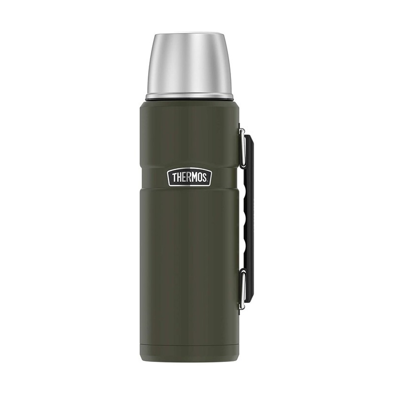 Thermos Termoska na napoje s madlem 1,2l - vojenska zelena 170028