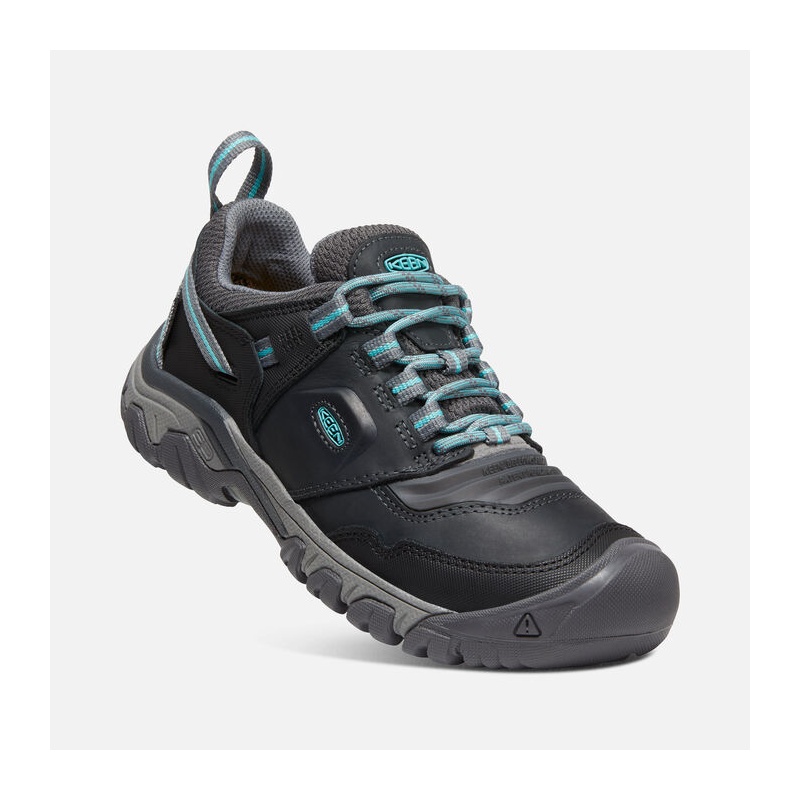 Keen Ridge Flex WP W raven porcelain damske nizke nepromokave kozene trekove boty
