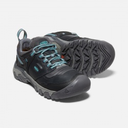 Keen Ridge Flex WP W raven porcelain damske nizke nepromokave kozene trekove boty1
