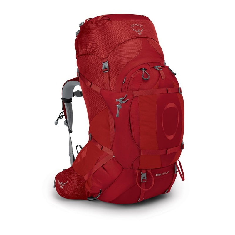 Osprey Ariel Plus 85l WM L damsky expedicni batoh carnelian red