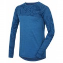 Husky Merino 100 Long Sleeve M modrá pánské triko dlouhý rukáv Merino vlna