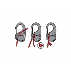 Nite Ize Upinaci system CamJam Cord Tightener - set 4 ks 3