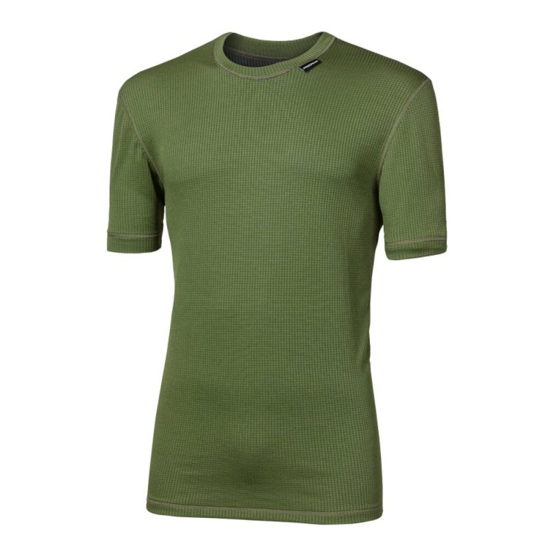 Progres Micro Sense MS NKR khaki panske triko kratky rukav