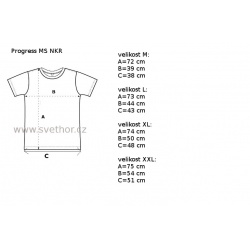 _Progres Micro Sense MS NKR khaki panske triko kratky rukav zmereno