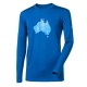 Progress Magar Trek modrá pánské triko dlouhý rukáv 100 % merino vlna