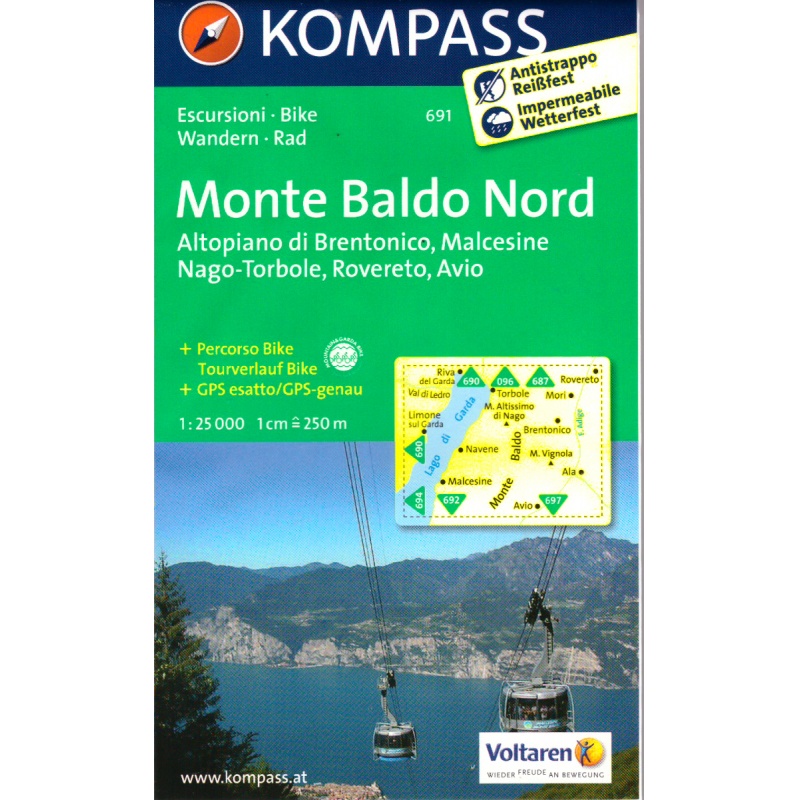 Kompas 691Monte Baldo Nord 25 000