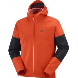 Salomon Outrack 2,5L Jacket M C17035 Fiery red panska lehka nepromokava bunda