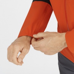 Salomon Outrack 2,5L Jacket M C17035 Fiery red panska lehka nepromokava bunda8