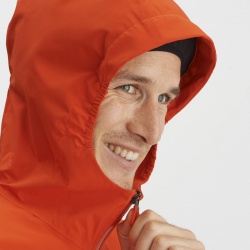 Salomon Outrack 2,5L Jacket M C17035 Fiery red panska lehka nepromokava bunda10