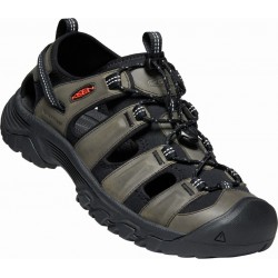 Keen Targhee III Sandal M grey/black pánské kožené outdoorové sandály