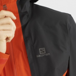 Salomon Outline GORE-TEX Hybrid JKT M Fiery red C17105 panska nepromokava bunda3