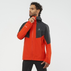 Salomon Outline GORE-TEX Hybrid JKT M Fiery red C17105 panska nepromokava bunda11