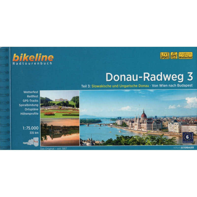 Dunajska cyklostezka 3 Donau-Radweg 75 000 cyklopruvodce