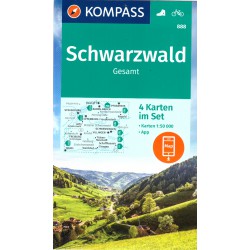 Kompass 888 Schwarzwald 1:50 000