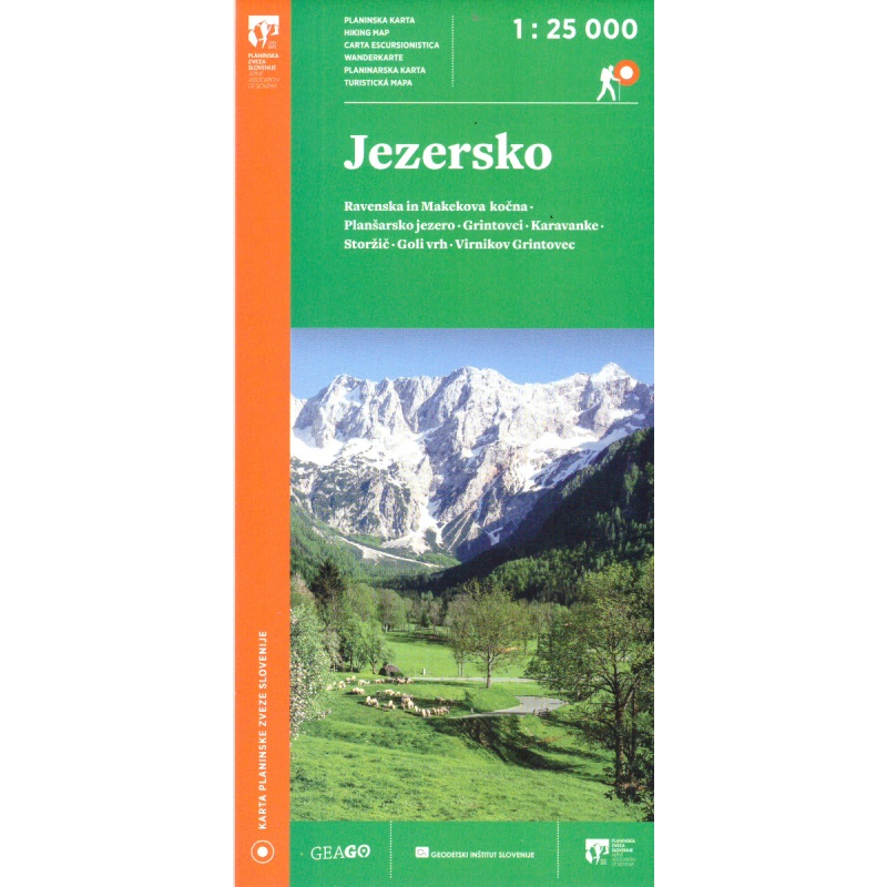 Geodetski Jezersko 25 000 turisticka mapa