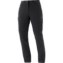 Salomon Wayfarer Zip Off Pants W Black C17019 dámské lehké turistické odepínací kalhoty
