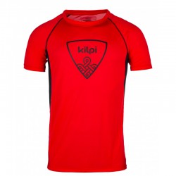 Kilpi Litys-M červené pánské funkční rychleschnoucí outdoorové triko krátký rukáv