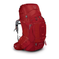 Osprey Ariel Plus 85l WXS S damsky expedicni batoh carnelian red