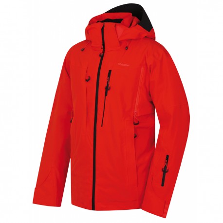Husky Montry M výrazně cihlová pánská nepromokavá zimní lyžařská bunda