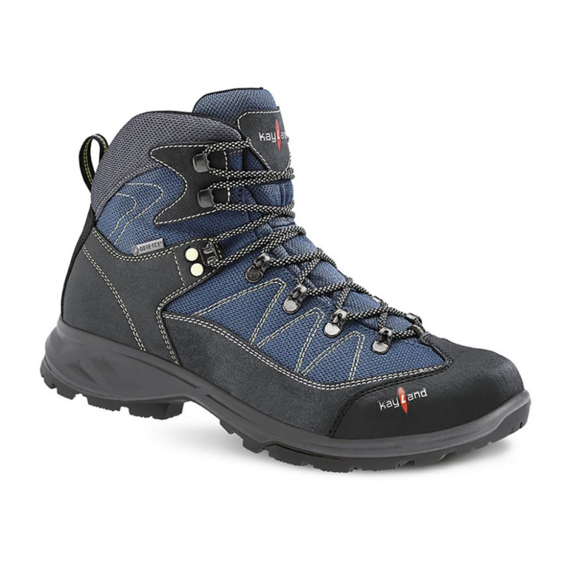 Kayland Ascent EVO GTX blue grey panske nepromokave kombinovane trekove boty 3