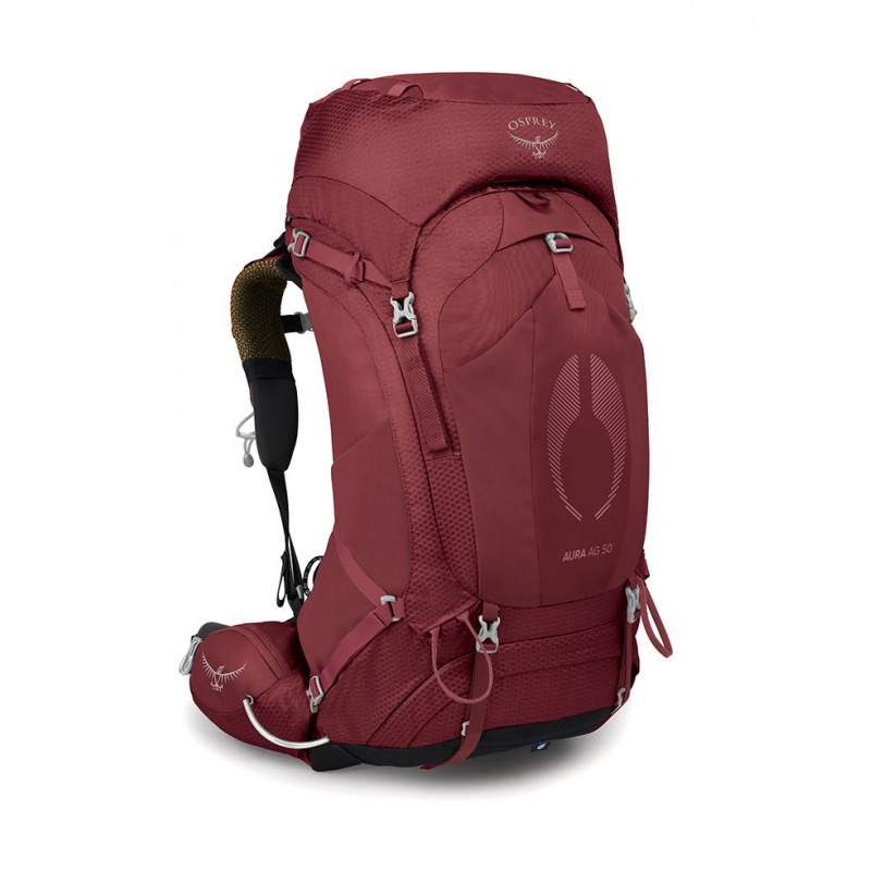 Osprey Aura AG 50l WXS S damsky expedicni batoh berry sorbet red