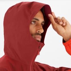 Salomon Outline GTX 2,5l JKT Fiery red C17030 panska nepromokava bunda 9