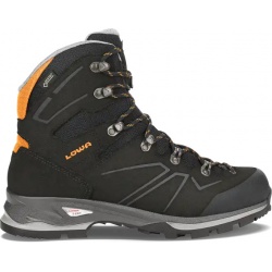 Lowa Baldo GTX Wide black orange panske nepromokave kozene trekove boty - sirsi strih