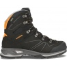 Lowa Baldo GTX Wide black orange panske nepromokave kozene trekove boty - sirsi strih