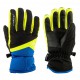 Relax Laro RR23A modrá/černá/neonově žlutá dětské lyžařské prstové rukavice 