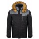 Kilpi Alpha-M black SM0127KIBLK pánská zimní bunda (kabát) s kožešinou