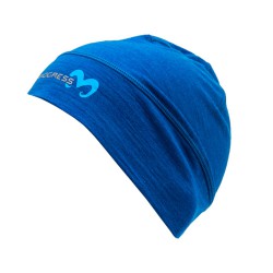 Progress D MW Beanie modrý melír unisex funkční sportovní čepice 100% Merino vlna