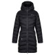 Kilpi Leila-W černá SL0130KIBLK dámský lehký zimní kabát s kapucí DWR