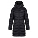 Kilpi Leila-W černá SL0130KIBLK dámský lehký zimní kabát s kapucí DWR