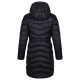 Kilpi Leila-W černá SL0130KIBLK dámský lehký zimní kabát s kapucí DWR 1