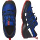 Salomon XA Pro V8 CSWP J 471262 lapis blue/black/fiery red dětské nízké nepromokavé boty1