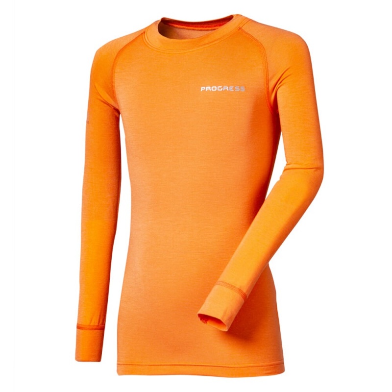 Progres Eco E NDRD tyrkysova detske triko dlouhy rukav bambus