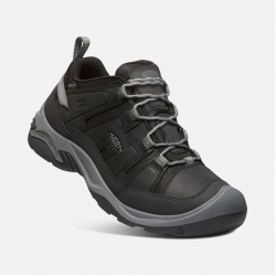 Keen Circadia WP M black steel grey panske nizke nepromokave kozene boty