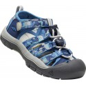 Keen Newport H2 Youth camo/bright cobalt dětské outdoorové sandály i do vody