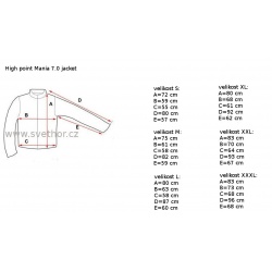 _High Point Mania 7.0 Jacket Red black panska nepromokava bunda zmereno