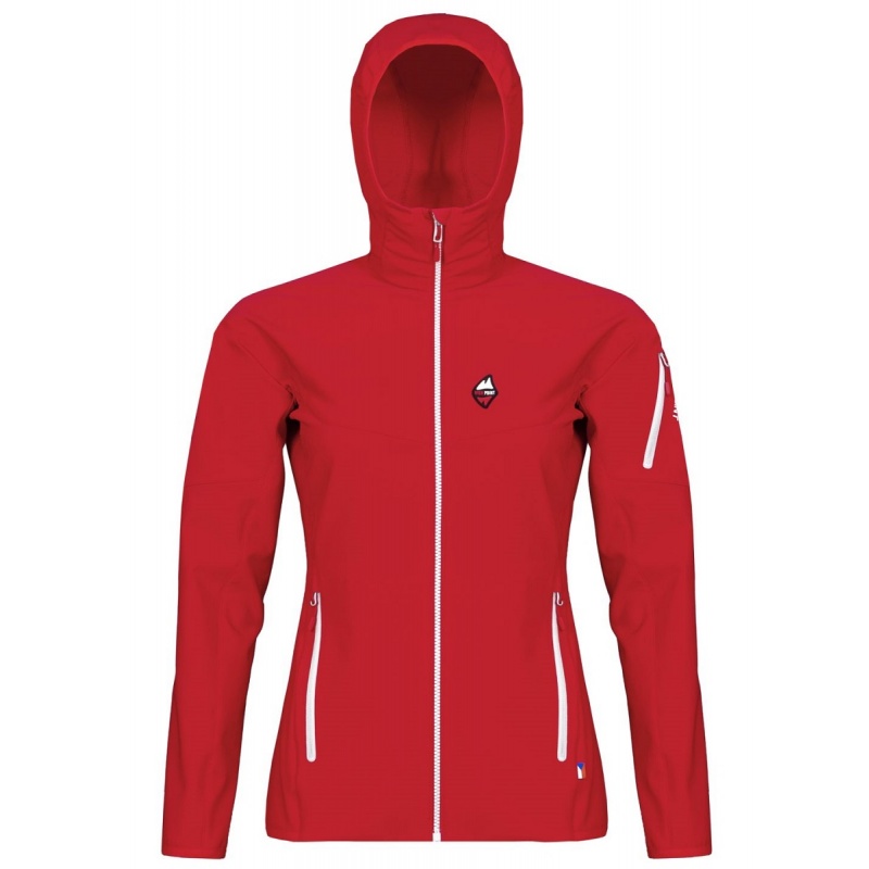 High Point Atom 2.0 Lady Hoody Jacket Red damska softshellova vetruvzdorna bunda