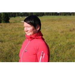 High Point Atom 2.0 Lady Hoody Jacket Red damska softshellova vetruvzdorna bunda 6