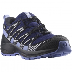 Salomon XA Pro V8 CSWP J 416145 Astral aura black purple detske nizke nepromokave boty