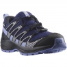 Salomon XA Pro V8 CSWP J 416145 Astral aura black purple detske nizke nepromokave boty