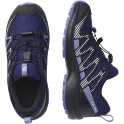 Salomon XA Pro V8 CSWP J 416145 Astral aura black purple detske nizke nepromokave boty1