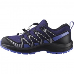 Salomon XA Pro V8 CSWP J 416145 Astral aura black purple detske nizke nepromokave boty2