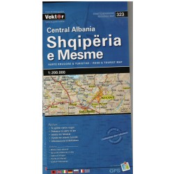 Vektor 323 Centrální Albánie 1:200 000 automapa a turistická mapa