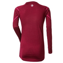 Progres MW NDRD svestkovy melir detske triko dlouhy rukav 100% Merino vlna2