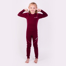 Progres MW NDRD svestkovy melir detske triko dlouhy rukav 100% Merino vlna3