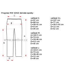 _Progres MW SDNZ svestkovy melir damske sportovni spodky 100 merino vlna zmereno