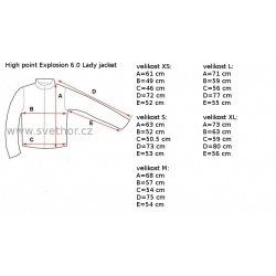 _High Point Explosion 6.0 Lady Jacket black damska nepromokava bunda zmereno